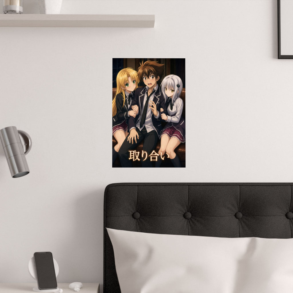 High School DxD P08 Issei Asia Koneko Affection Anime Poster