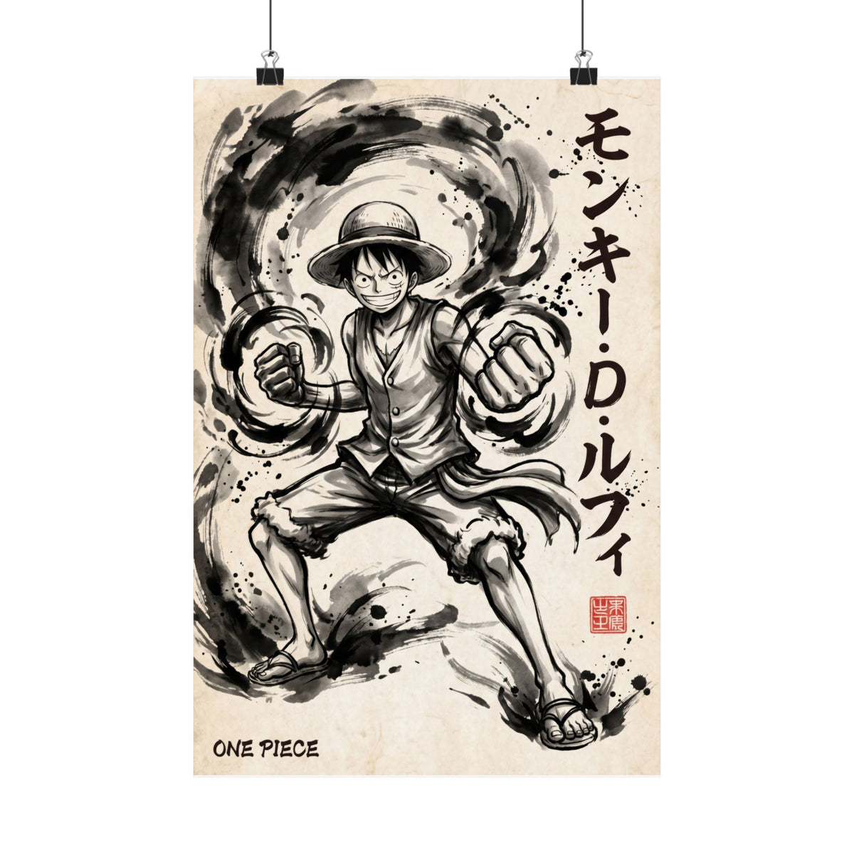 One Piece Luffy V1 Anime Poster