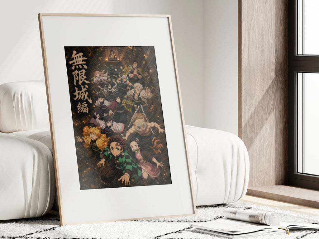 Demon Slayer The Fall Infinity Castle One Sheet Anime Poster