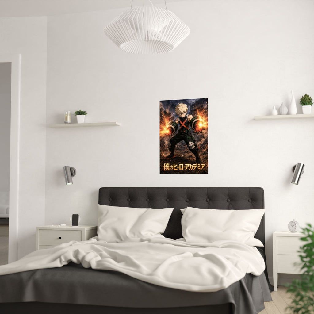 My Hero Academia G2 Bakugo Explosion Anime Poster