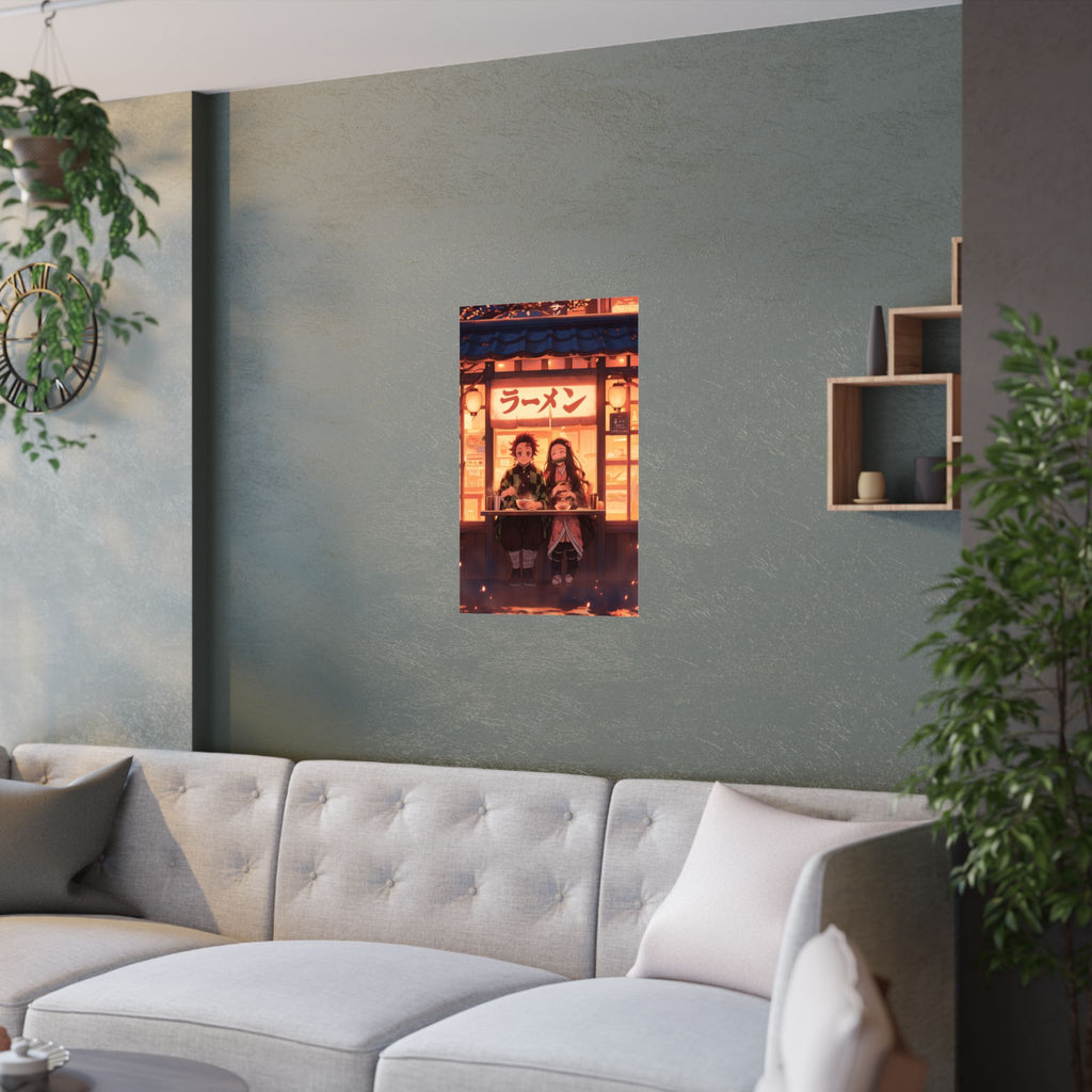 Demon Slayer Tanjiro and Nezuko Anime Poster