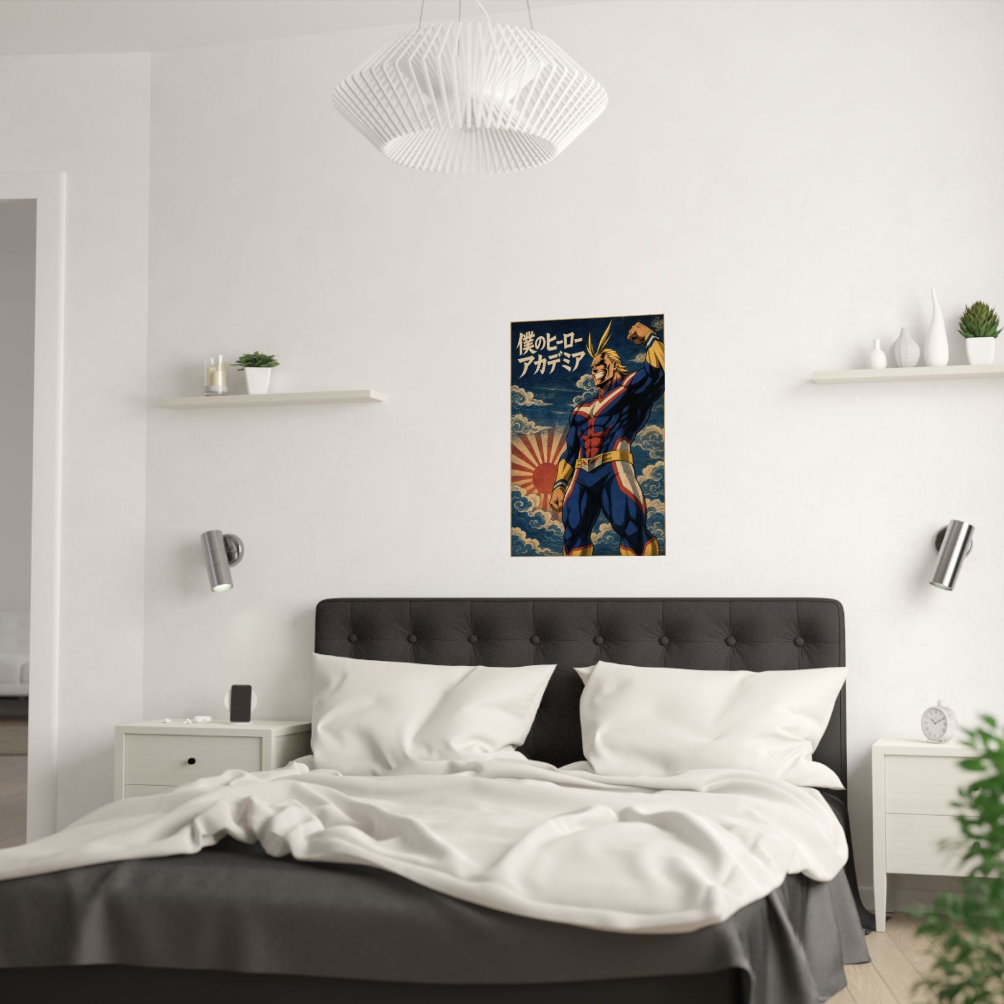 My Hero Academia G7 Allmight Ukiyoe Anime Poster