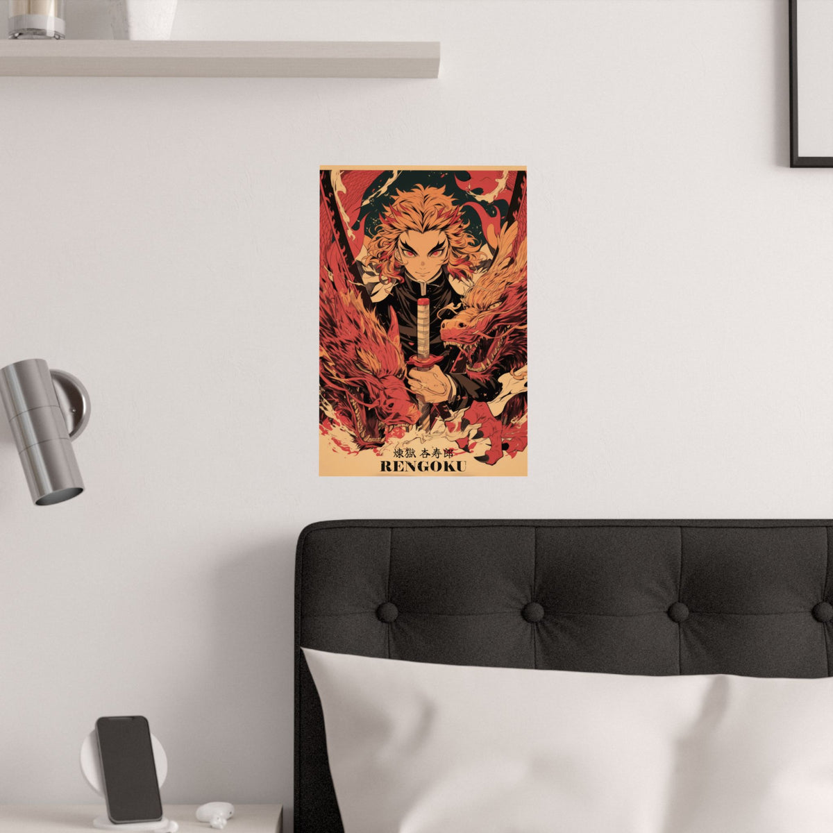 Demon Slayer Rengoku Flame Hashira Anime Poster