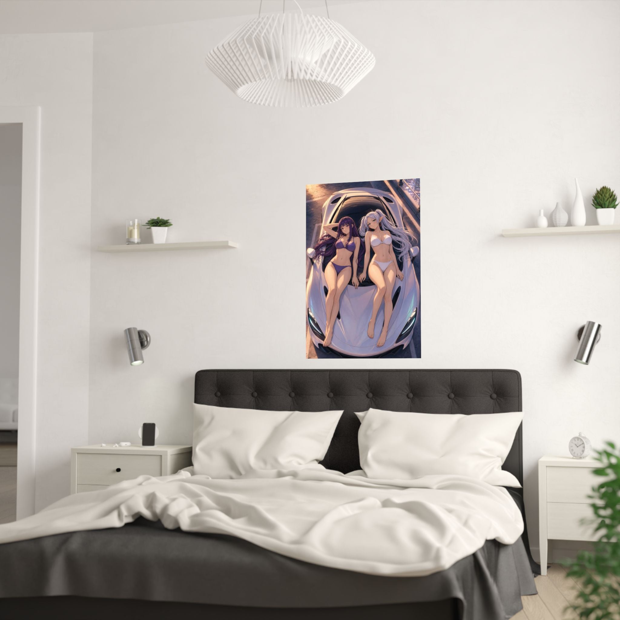 Frieren Fern Anime Poster Journey Beyond Adventure Art Print