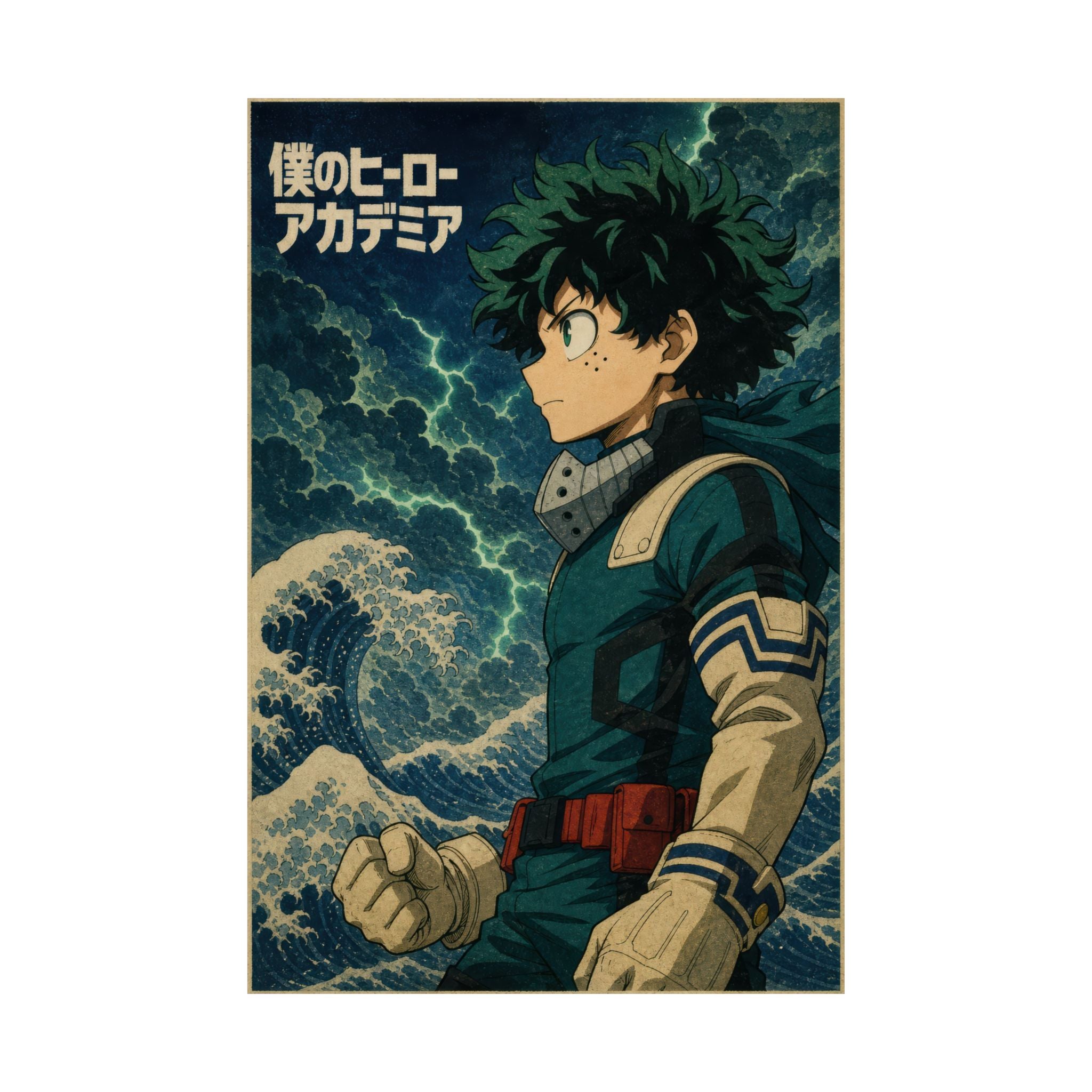 My Hero Academia G6 Deku Ukiyoe Anime Poster