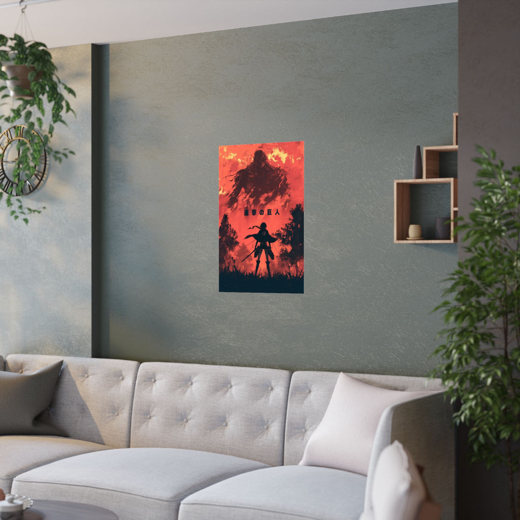 Mikasa Attack on Titan Anime Poster