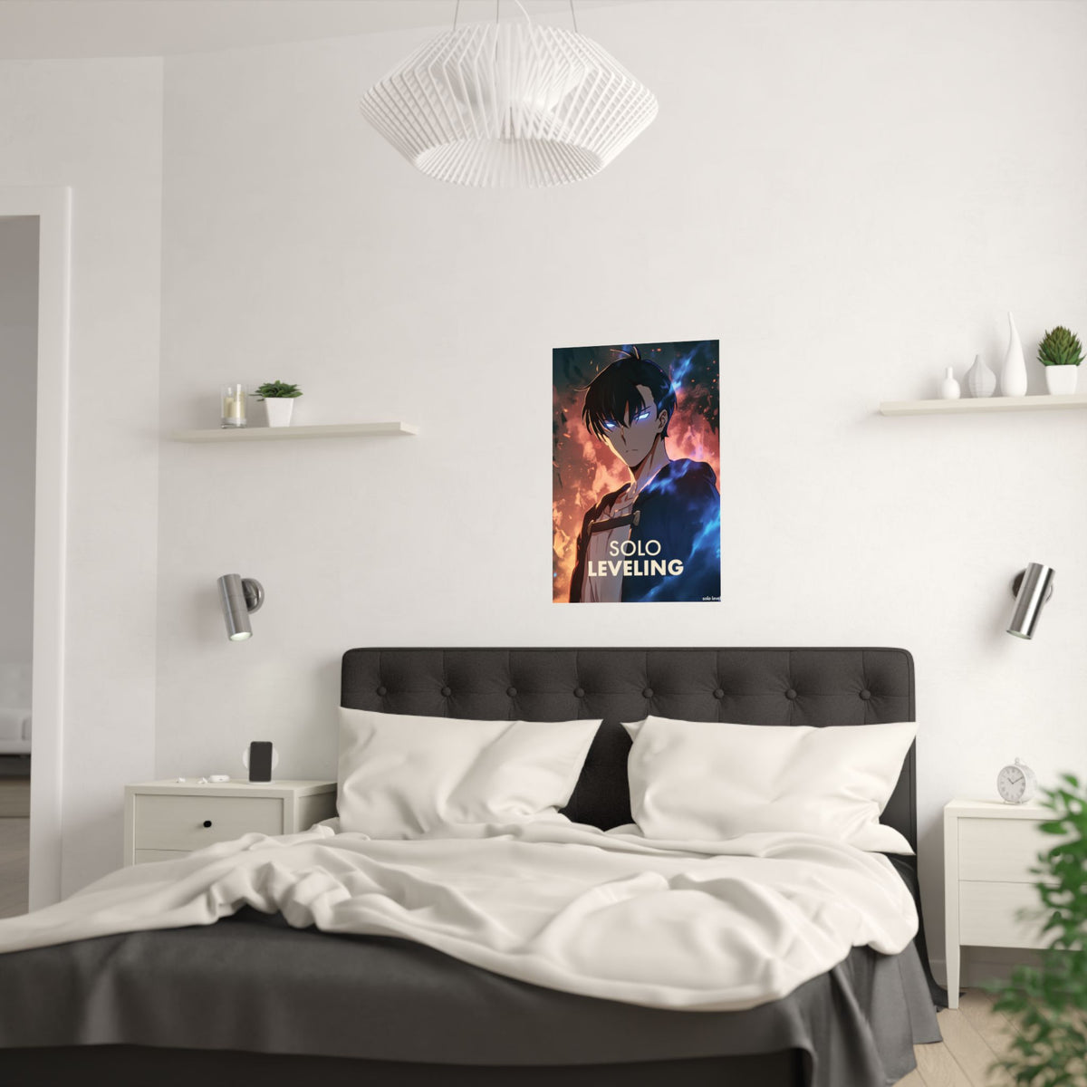 Solo Leveling Jinwoo Cave Anime Poster