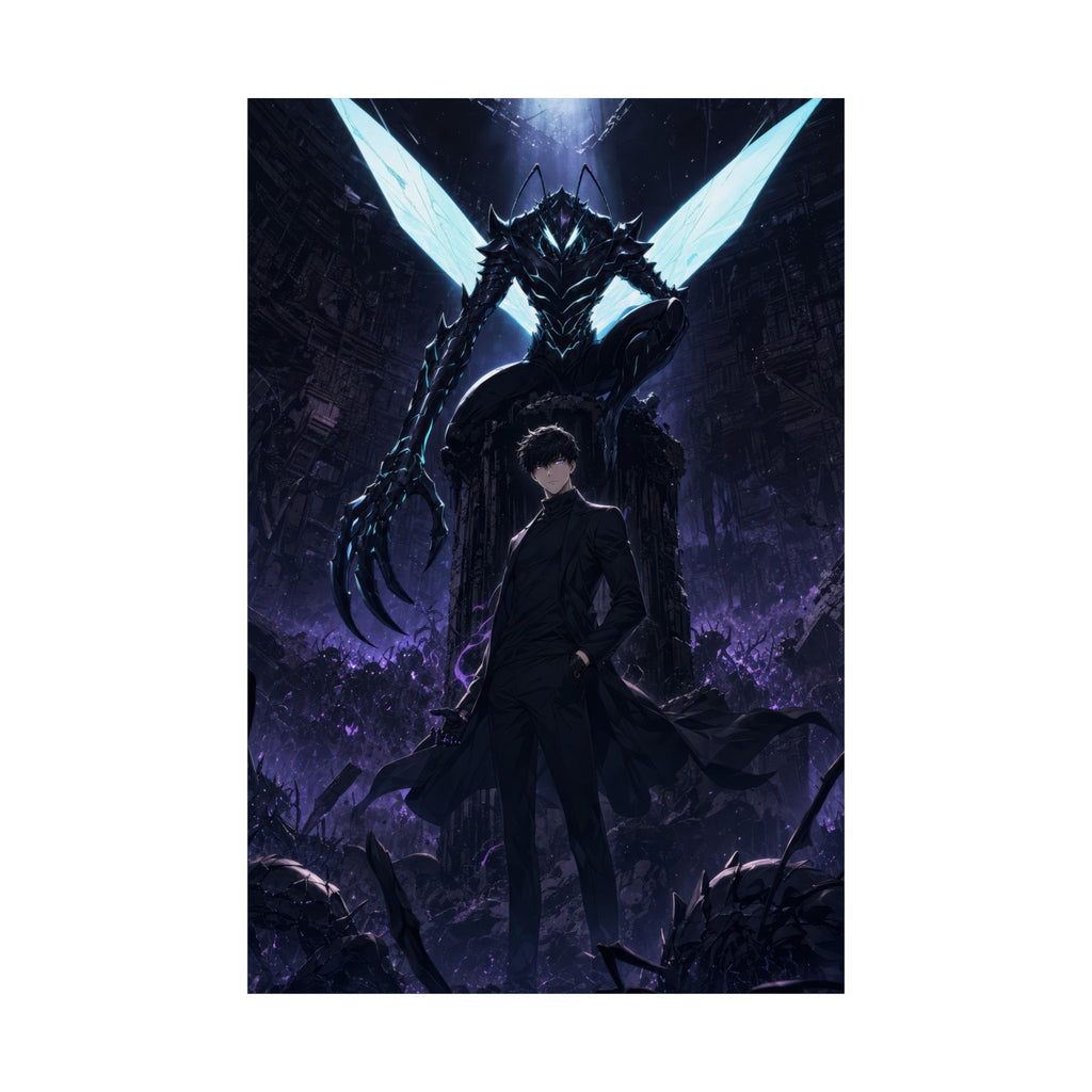 Solo Leveling Sl58 Jinwoo Beru Kings Left Hand Anime Poster