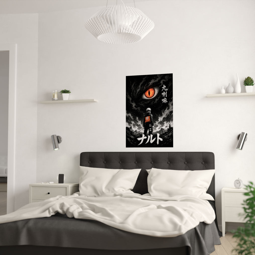 Naruto Nrw01 Naruto Kurama Bw Minimal Winner Format Anime Poster