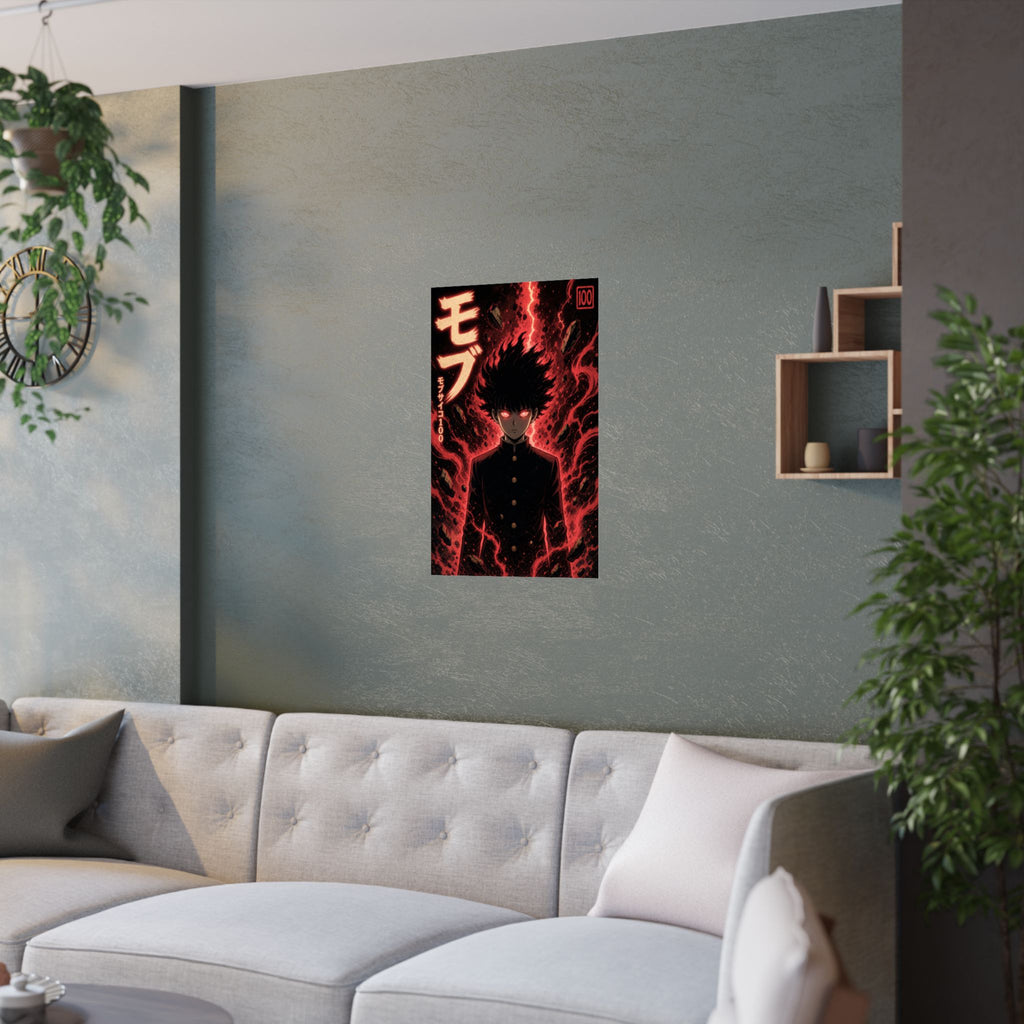 Mob Psycho 100 Mob01 100Percent Dark Pop Anime Poster