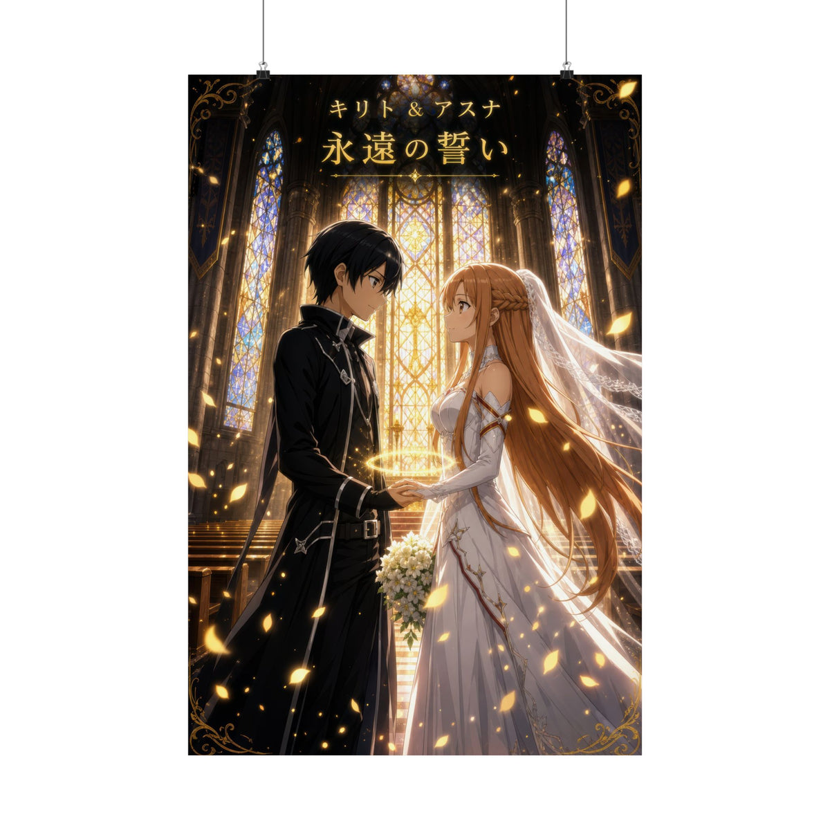 Sword Art Online Sao05 Kirito Asuna Wedding Church Ceremonial Key Visual Anime P