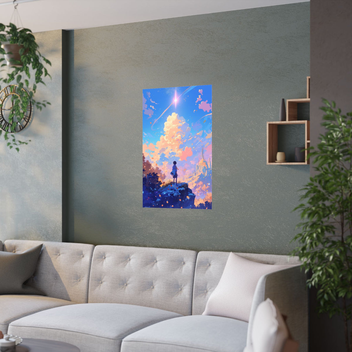 Dream - Clouds and Star Anime Poster