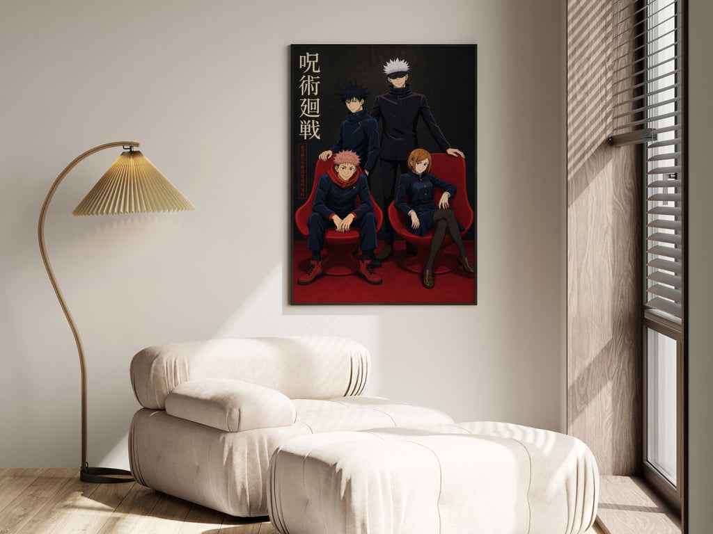 Jjk-Official-Kv-Pilot Core-Four-Chair-Red Gpt-Image-2 Pixazo Medium V01 Anime Po