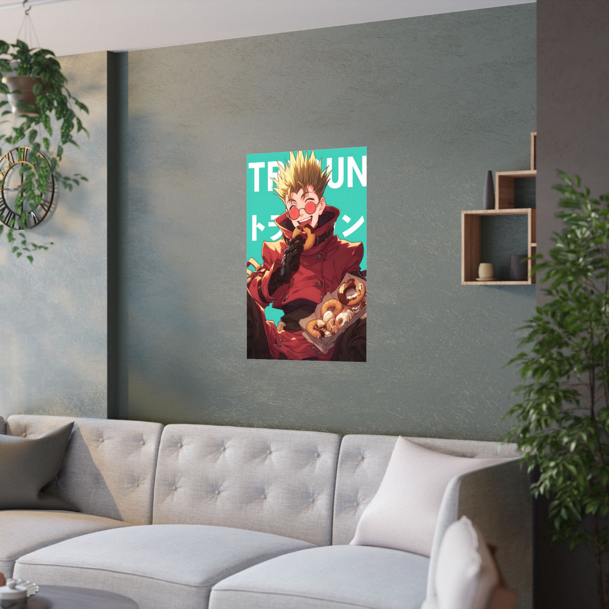 Vash The Stampede Trigun Donut Poster Anime Poster