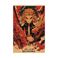 Demon Slayer Rengoku Flame Hashira Anime Poster