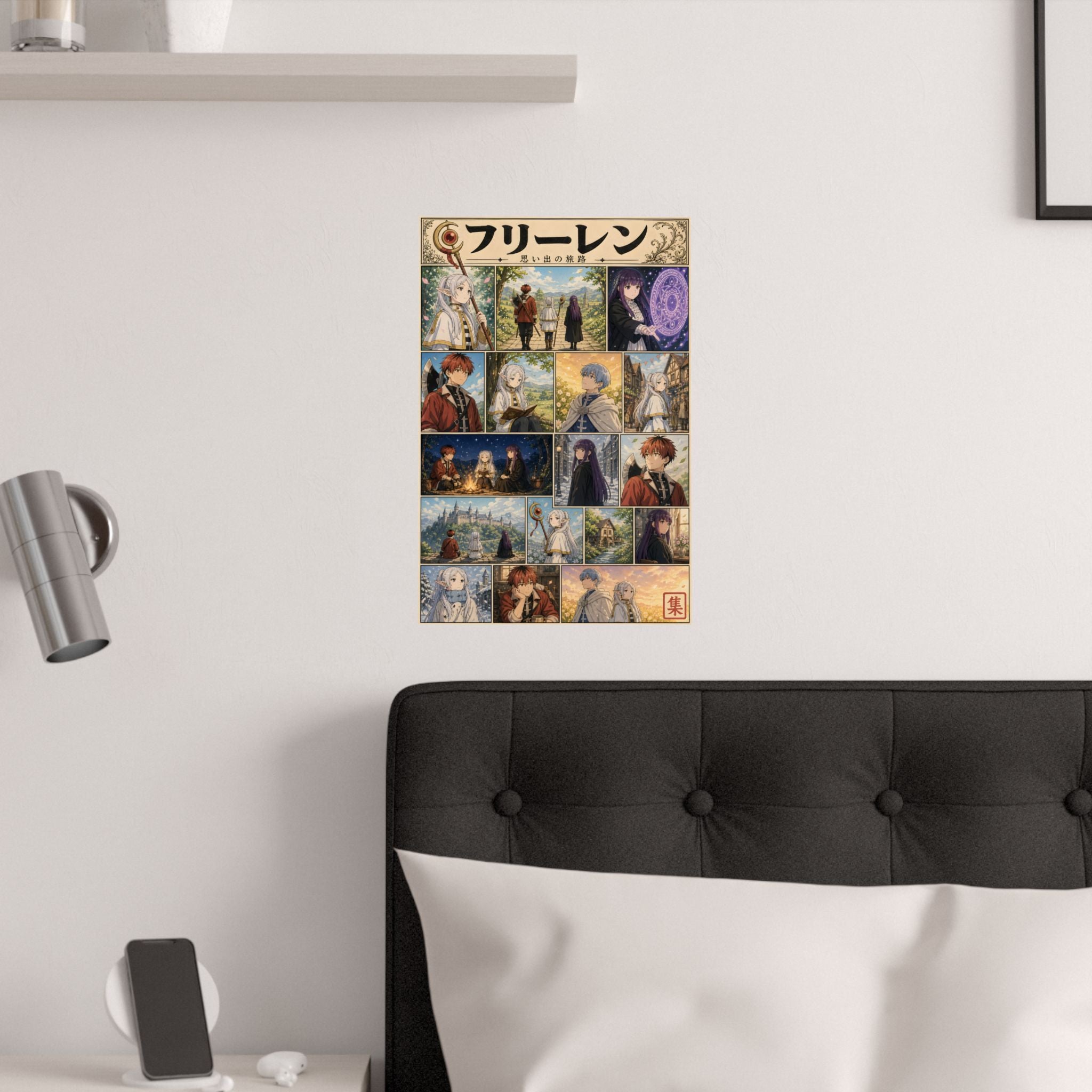 Frieren Cg01 Manga Collage Anime Poster