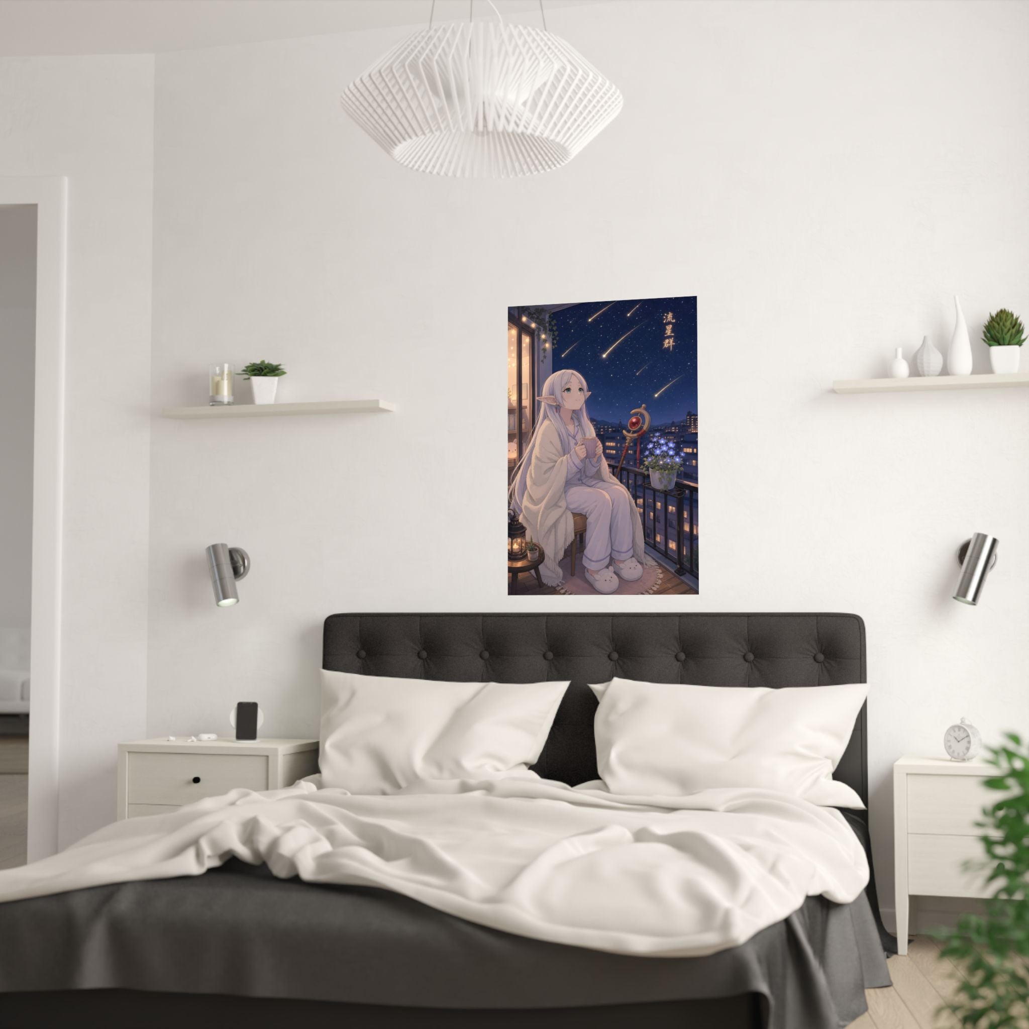 Frieren Fr40 Meteors Balcony Anime Poster