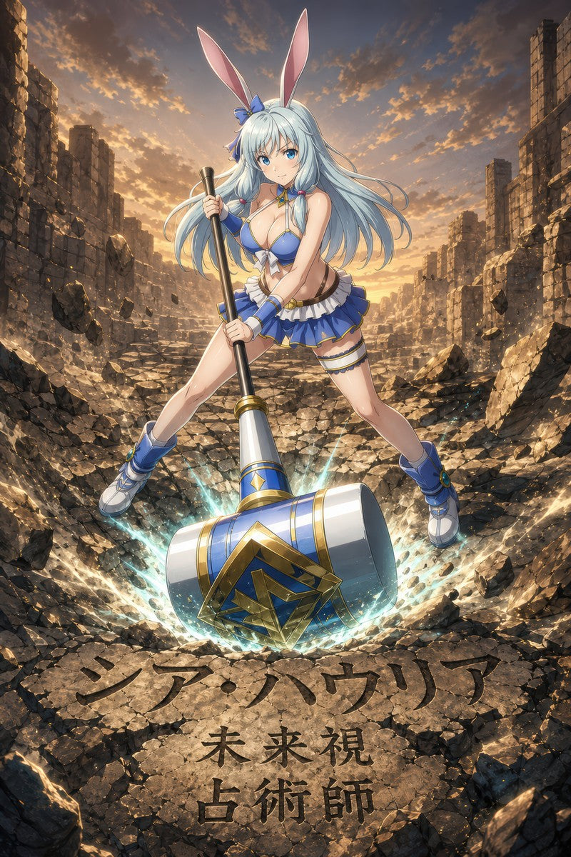 Arifureta Shea Hammer Impact Physical Power Anime Poster