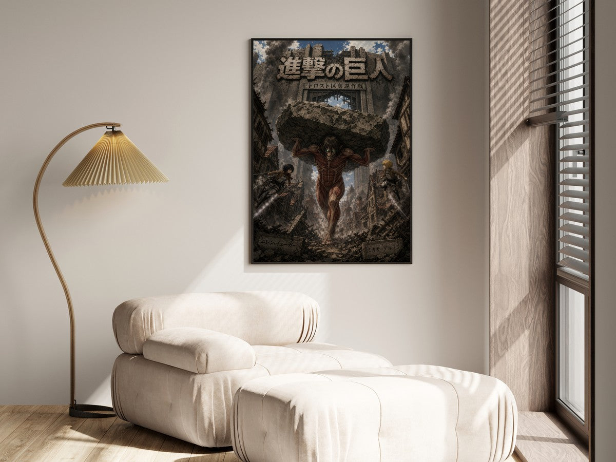 Attack on Titan R2 Trost Boulder Anime Poster