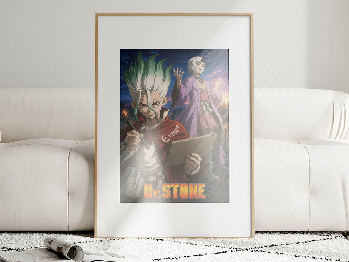 Dr. Stone P17 Senku Gen Mentalist Anime Poster