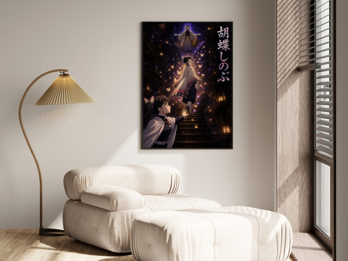 Demon Slayer Shinobu Farewell Butterfly Vertical Anime Poster