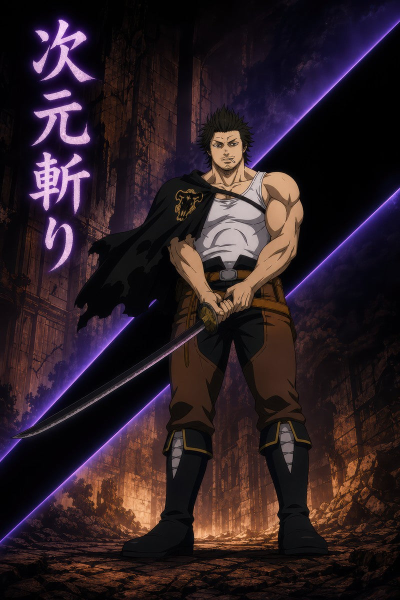 Black Clover P05B Yami Dimension Slash Anime Poster