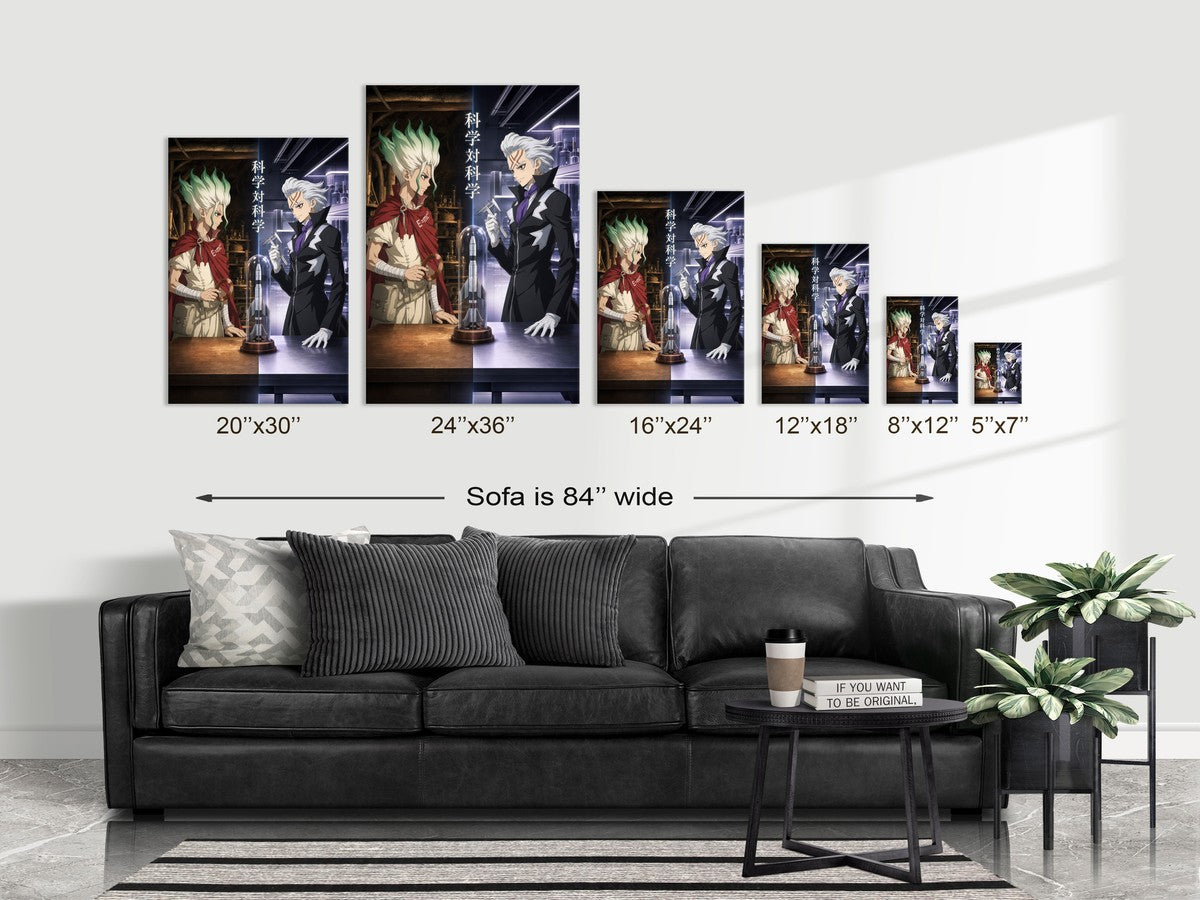 Poster on sofa