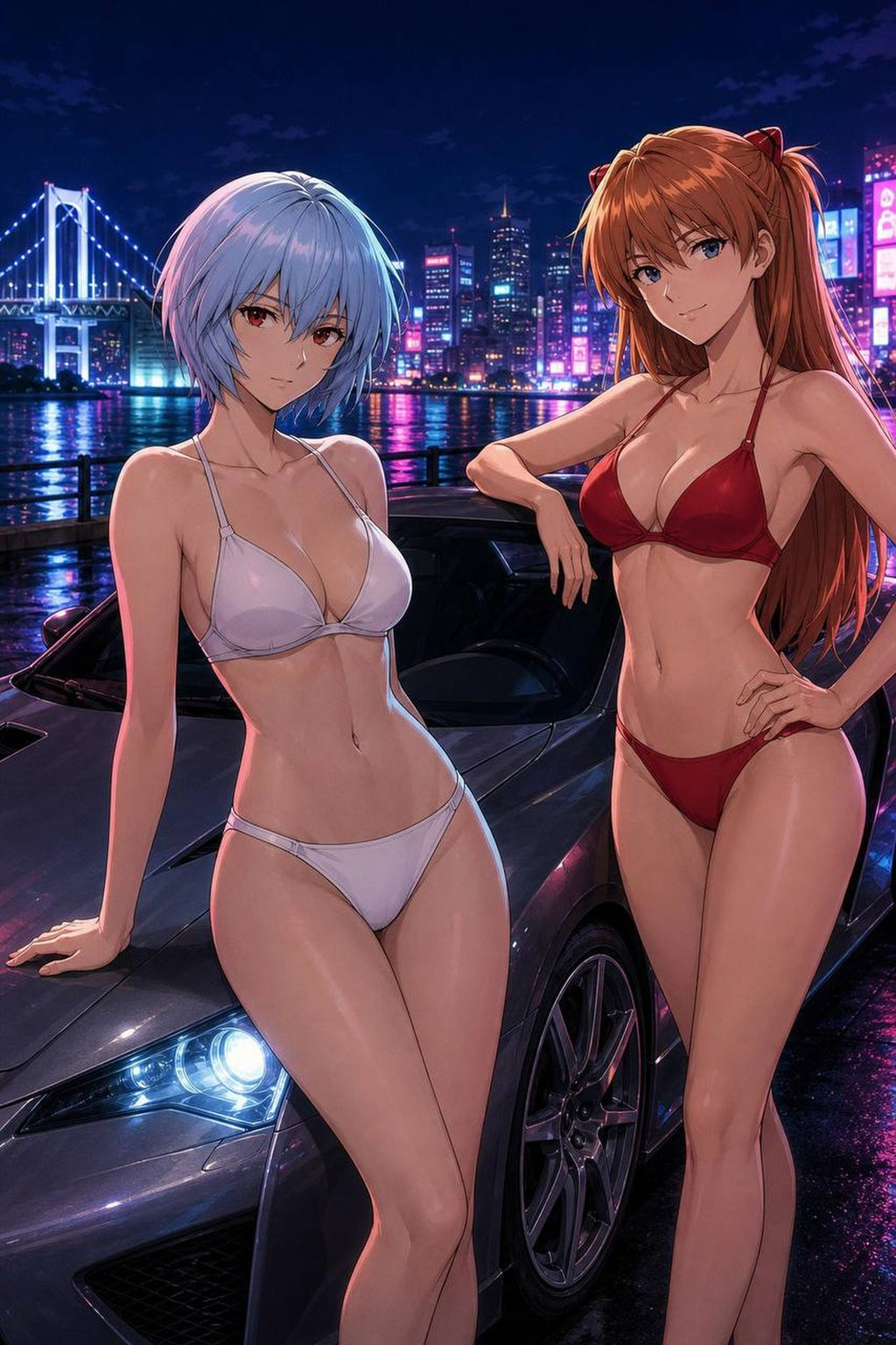 Rei Asuka Evangelion Anime Poster Pilot Girls Art Print