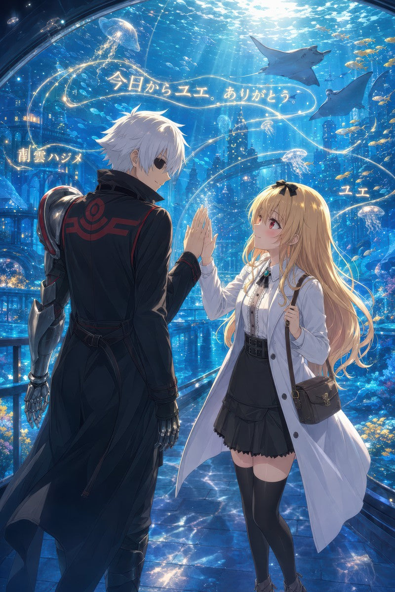 Arifureta Romance Plus Hajime Yue Aquarium Anime Poster