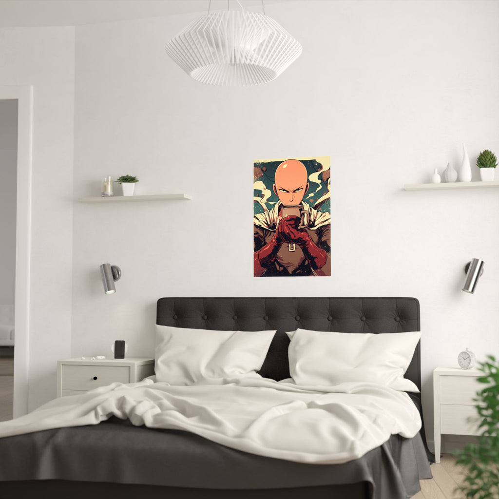 One Punch man Coffee Anime Poster