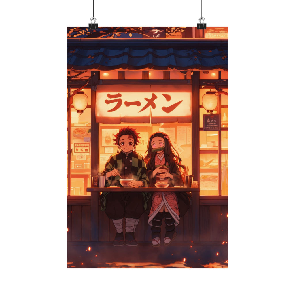Demon Slayer Tanjiro and Nezuko Anime Poster