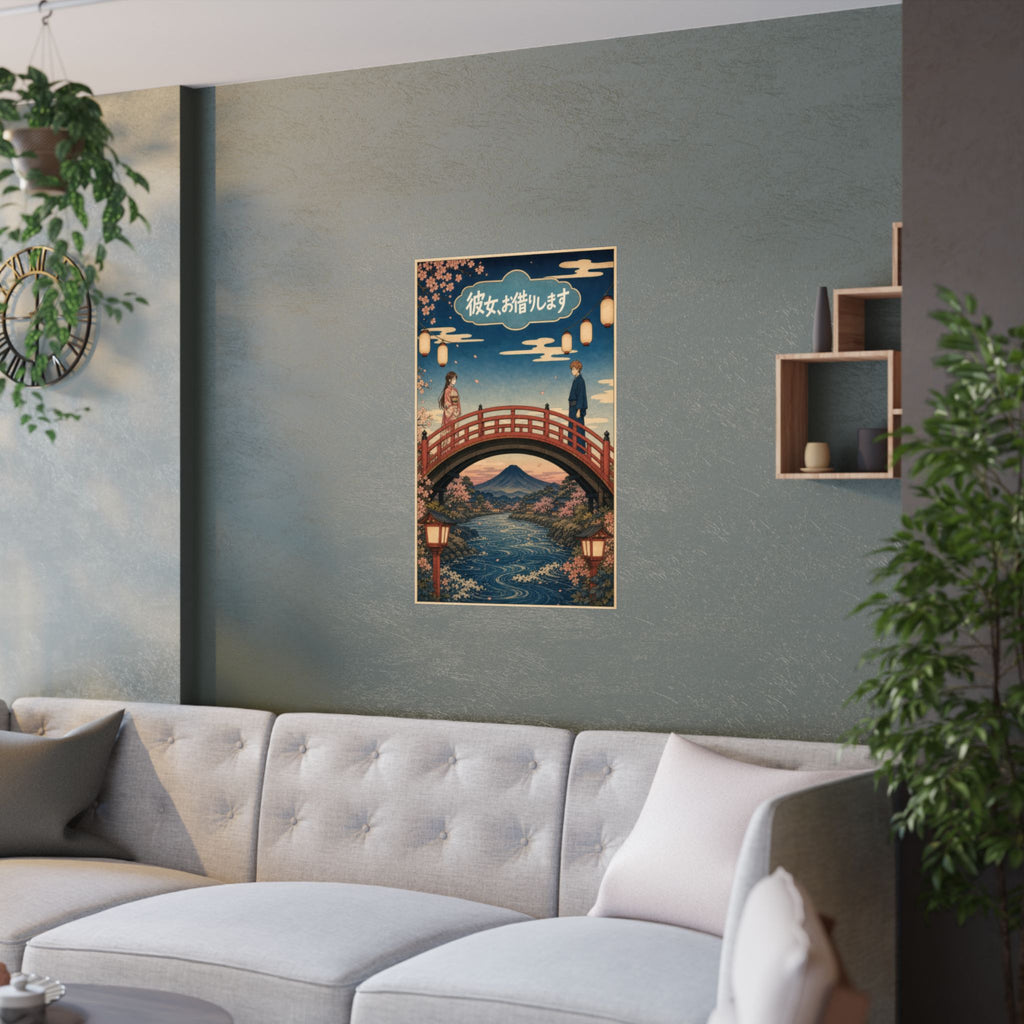 Rent a Girlfriend G10 Ukiyoe Bridge Anime Poster