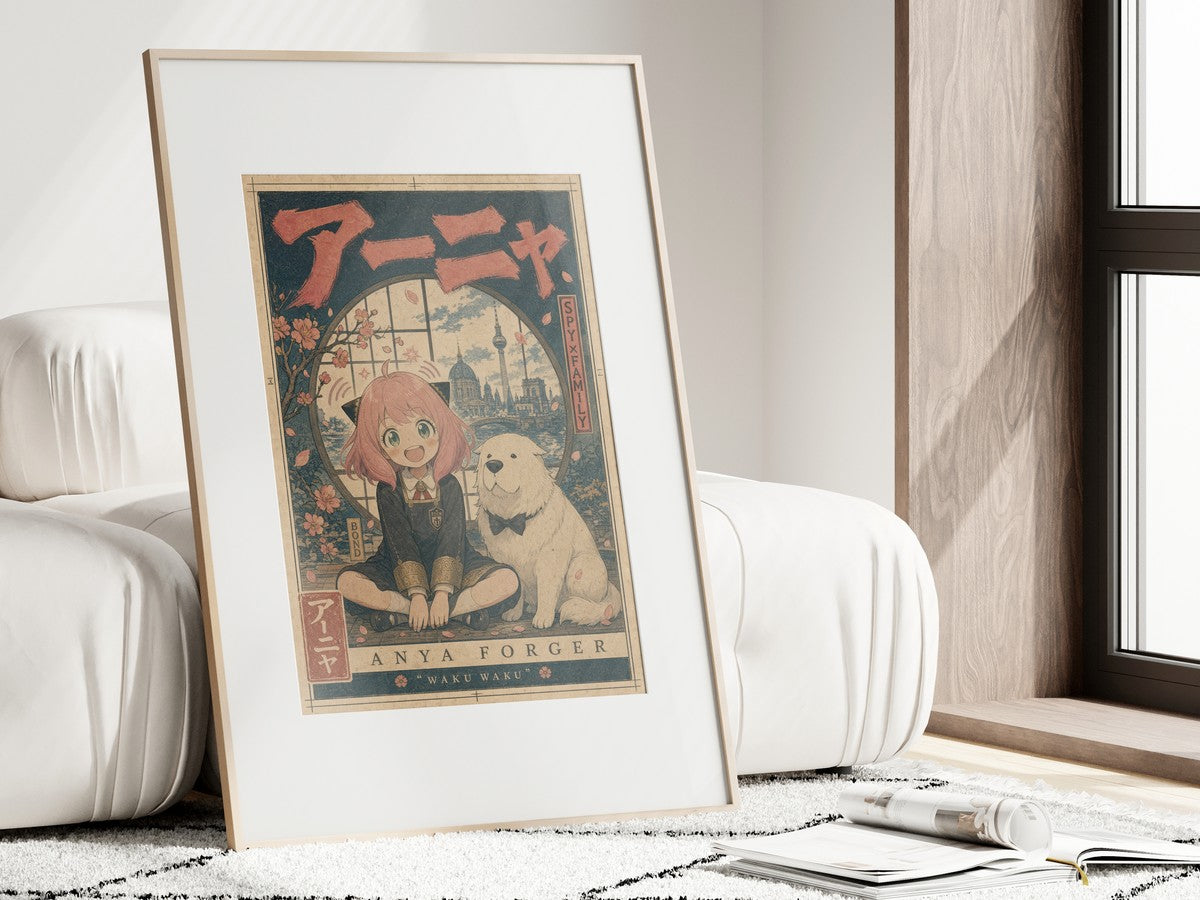 Spy x Family Anya Bond Window Seat Anime Poster
