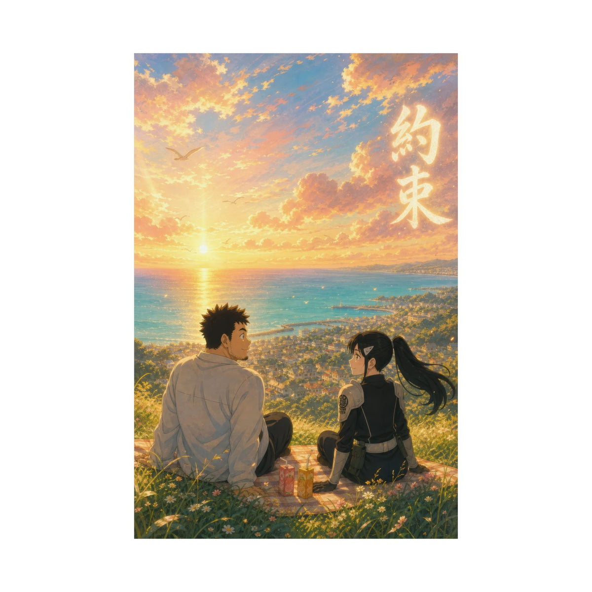 Kaiju No. 8 Kj8 02 Kafka Mina Ghibli Anime Poster