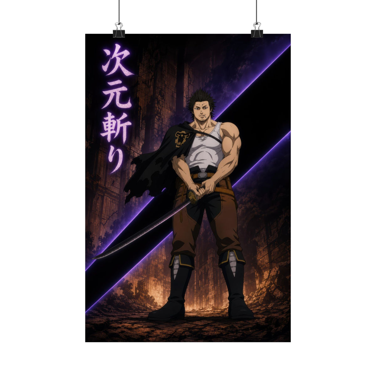 Black Clover P05B Yami Dimension Slash Anime Poster