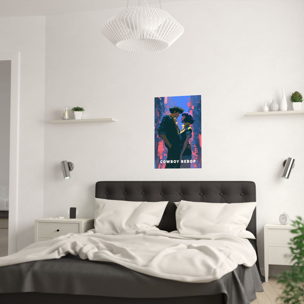 Cowboy Bebop Spike and Faye Anime Poster
