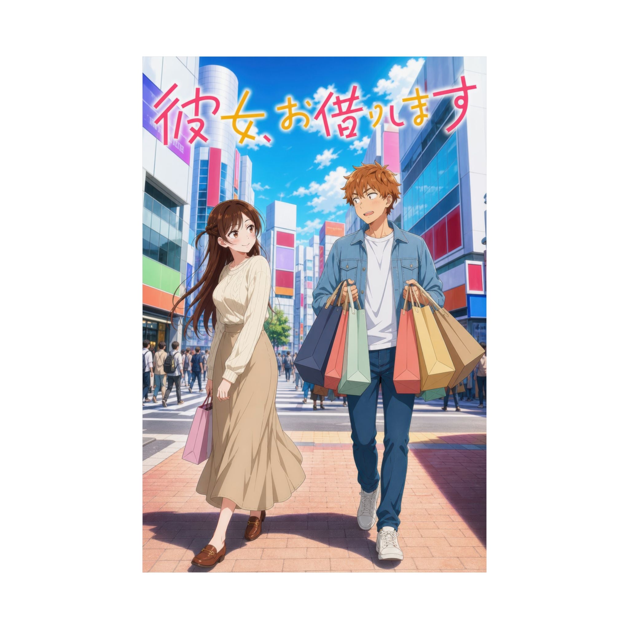 Rent a Girlfriend G10 Shopping Day Anime Poster