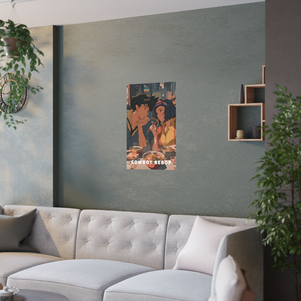 Cowboy Bebop Cowboybebop Spike and Faye Ramen Anime Poster