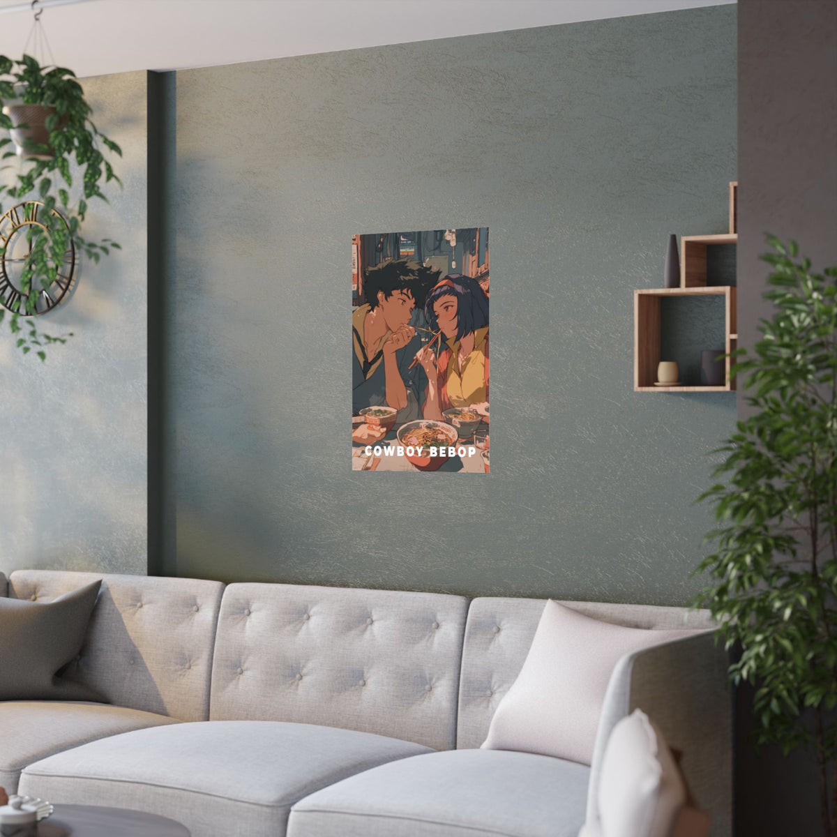Cowboy Bebop Cowboybebop Spike and Faye Ramen Anime Poster