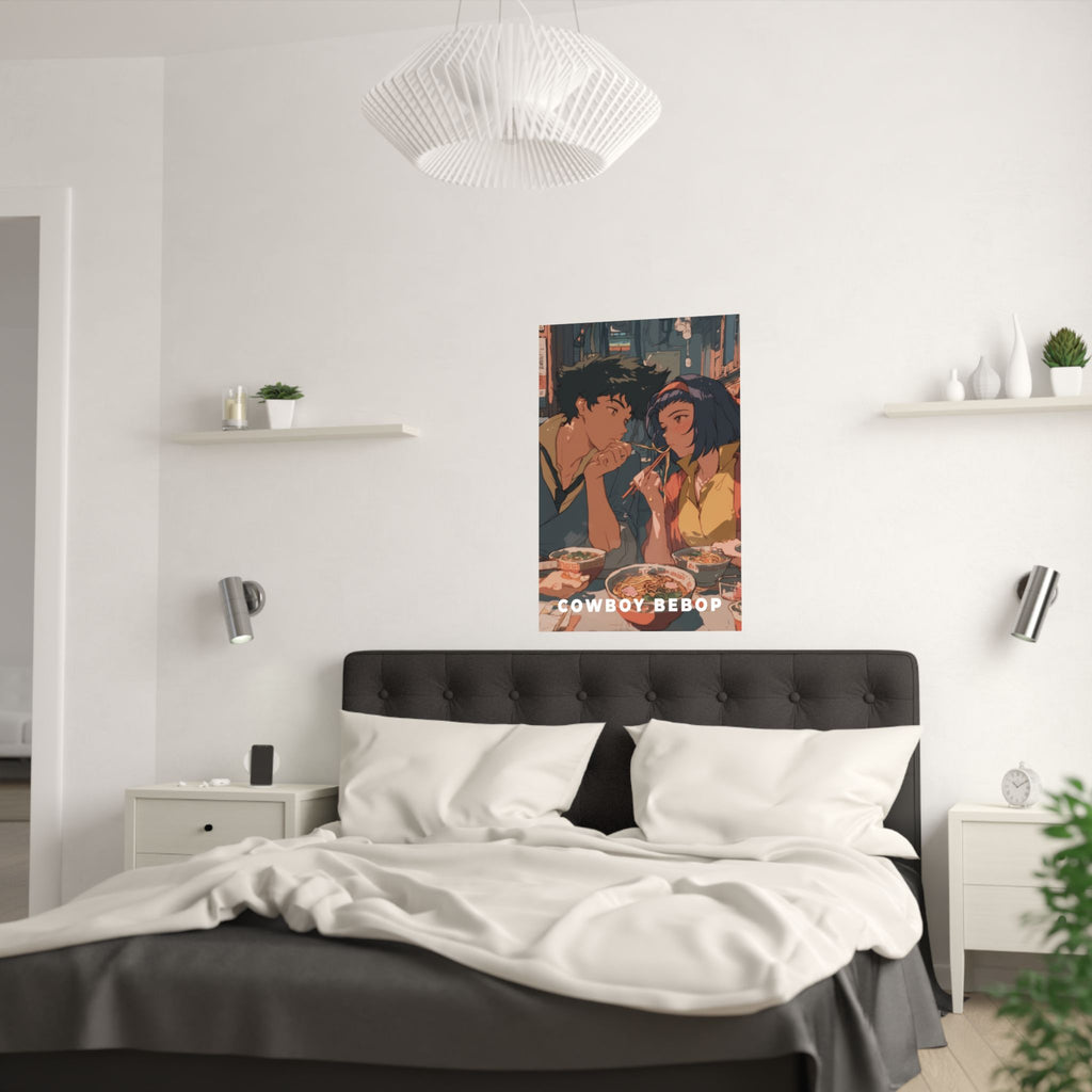Cowboy Bebop Cowboybebop Spike and Faye Ramen Anime Poster