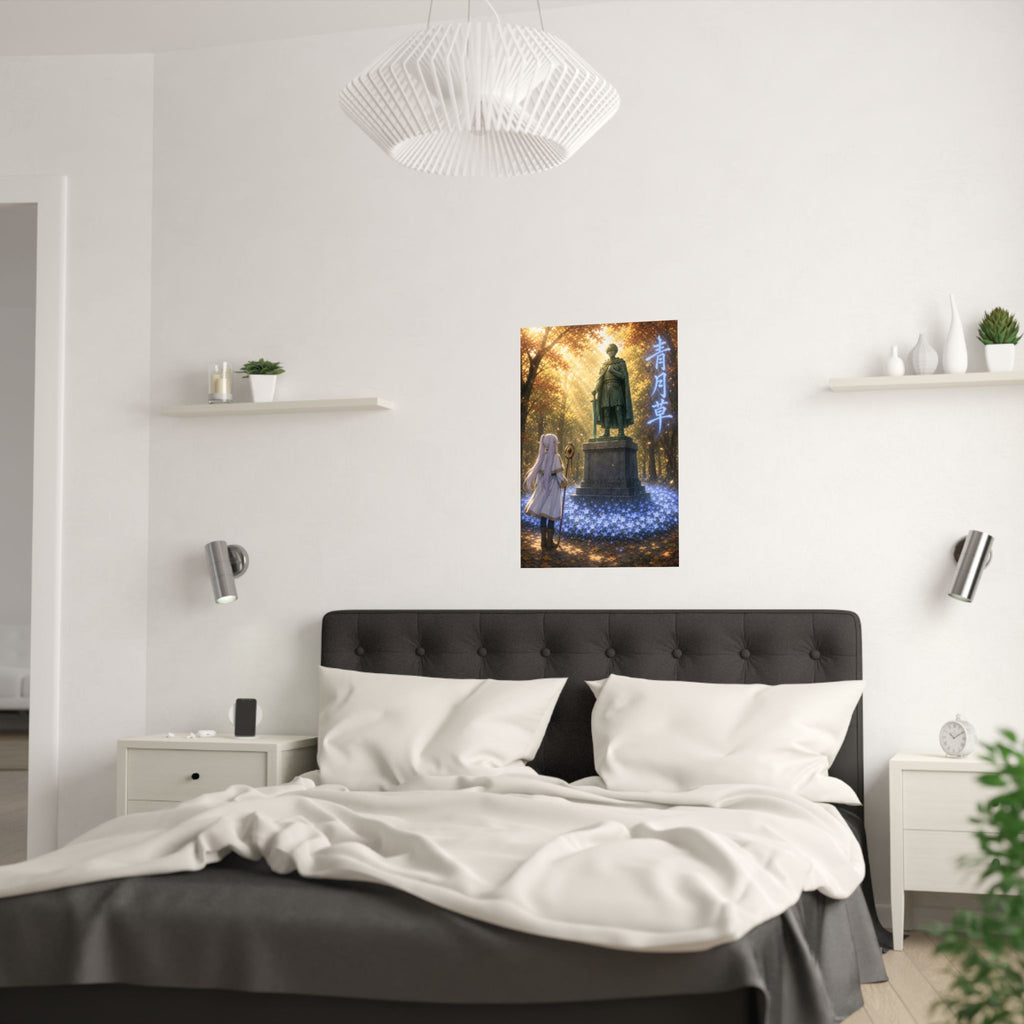 Frieren Fr35 Blue Moon Weed Anime Poster