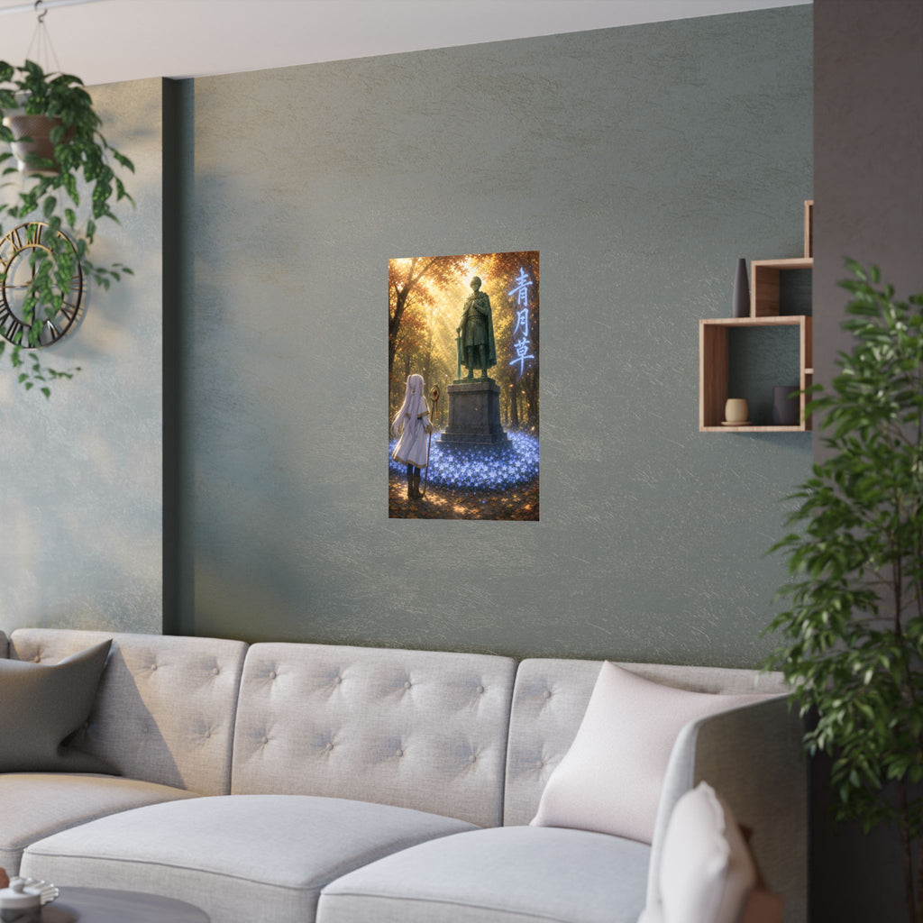 Frieren Fr35 Blue Moon Weed Anime Poster