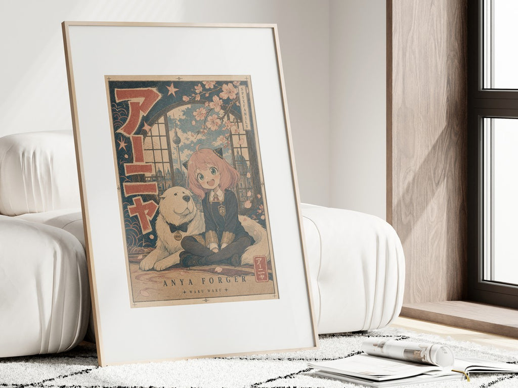 Spy x Family Anya Bond Waku Waku Anime Poster