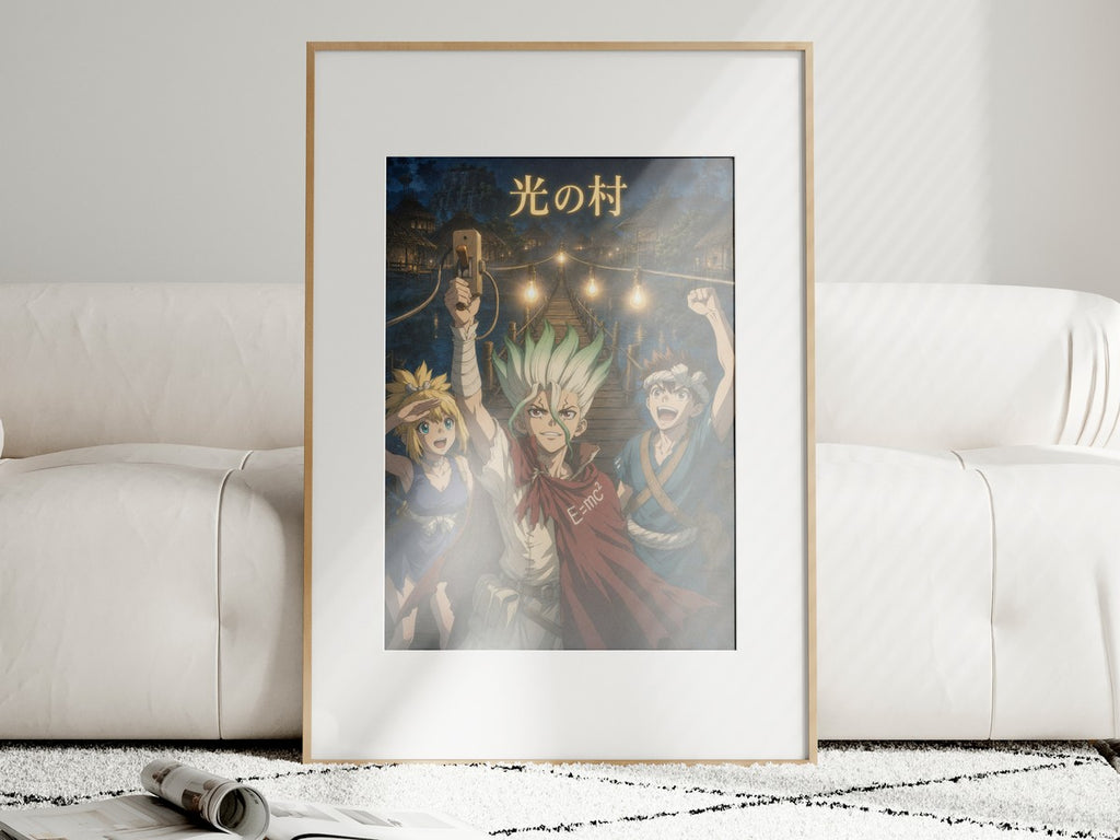 Dr. Stone P13 Village First Lights Anime Poster
