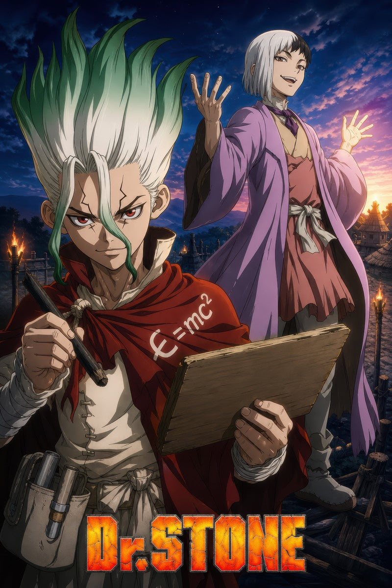 Dr. Stone P17 Senku Gen Mentalist Anime Poster