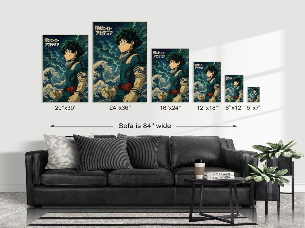 My Hero Academia G6 Deku Ukiyoe Anime Poster