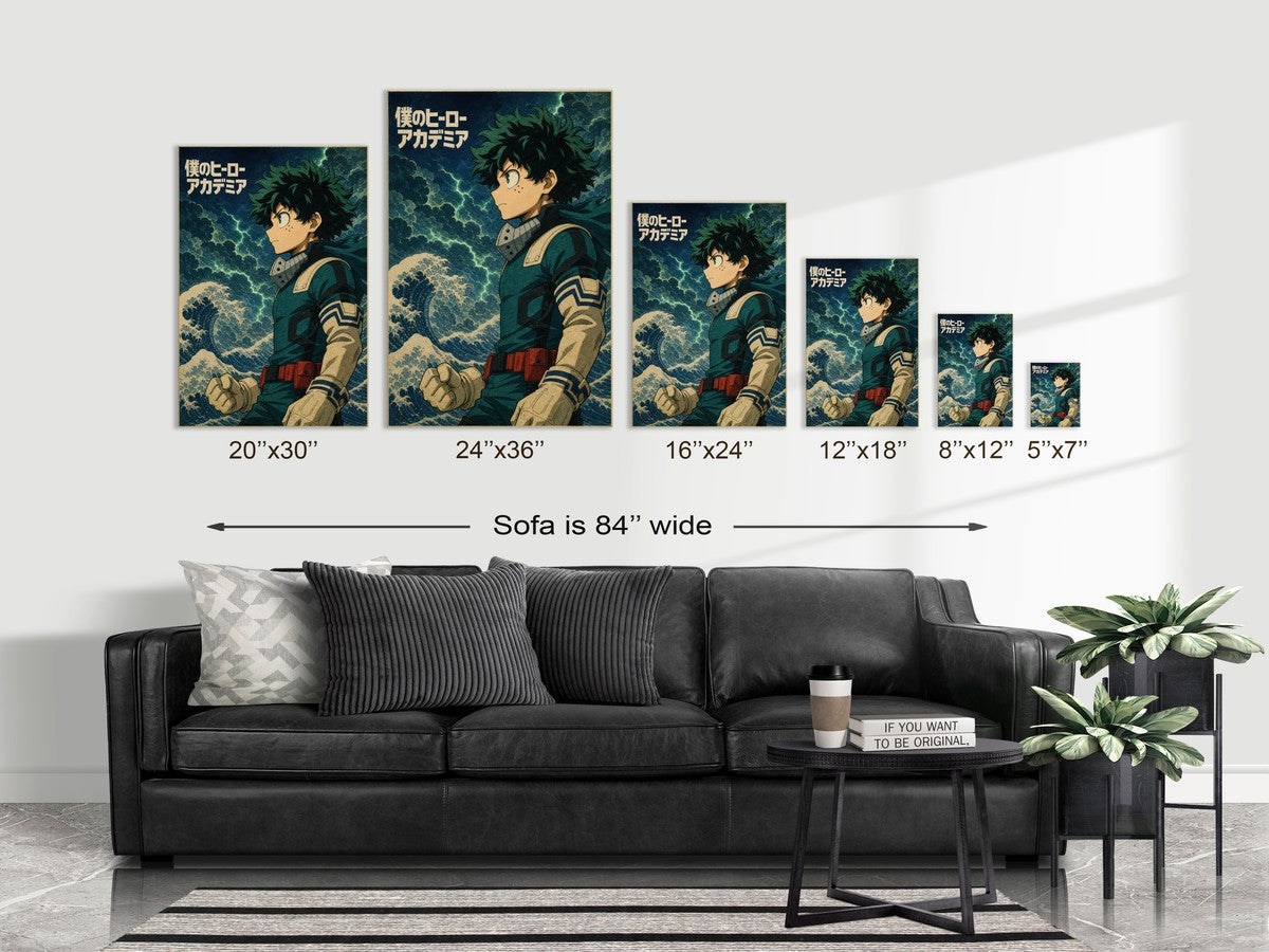 My Hero Academia G6 Deku Ukiyoe Anime Poster