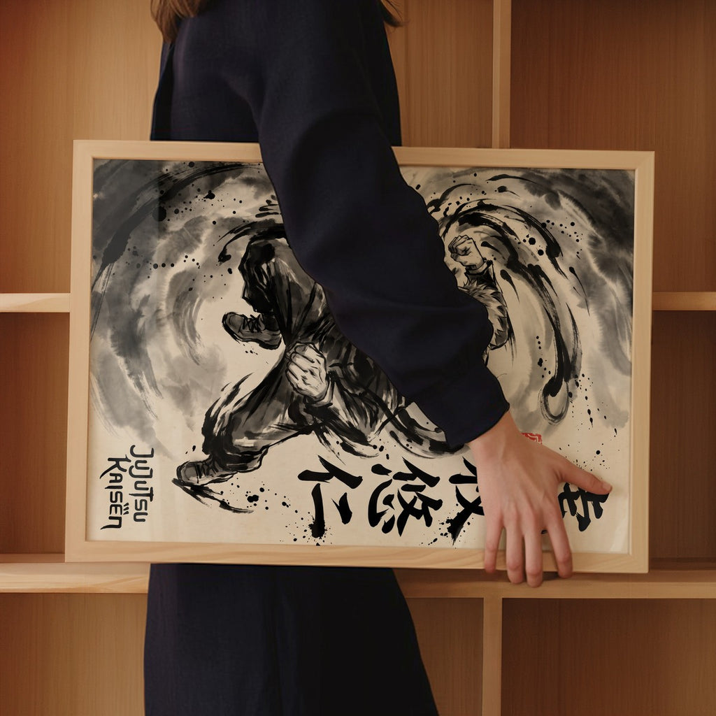 Jujutsu Kaisen Yuji Itadori Black Flash Anime Poster