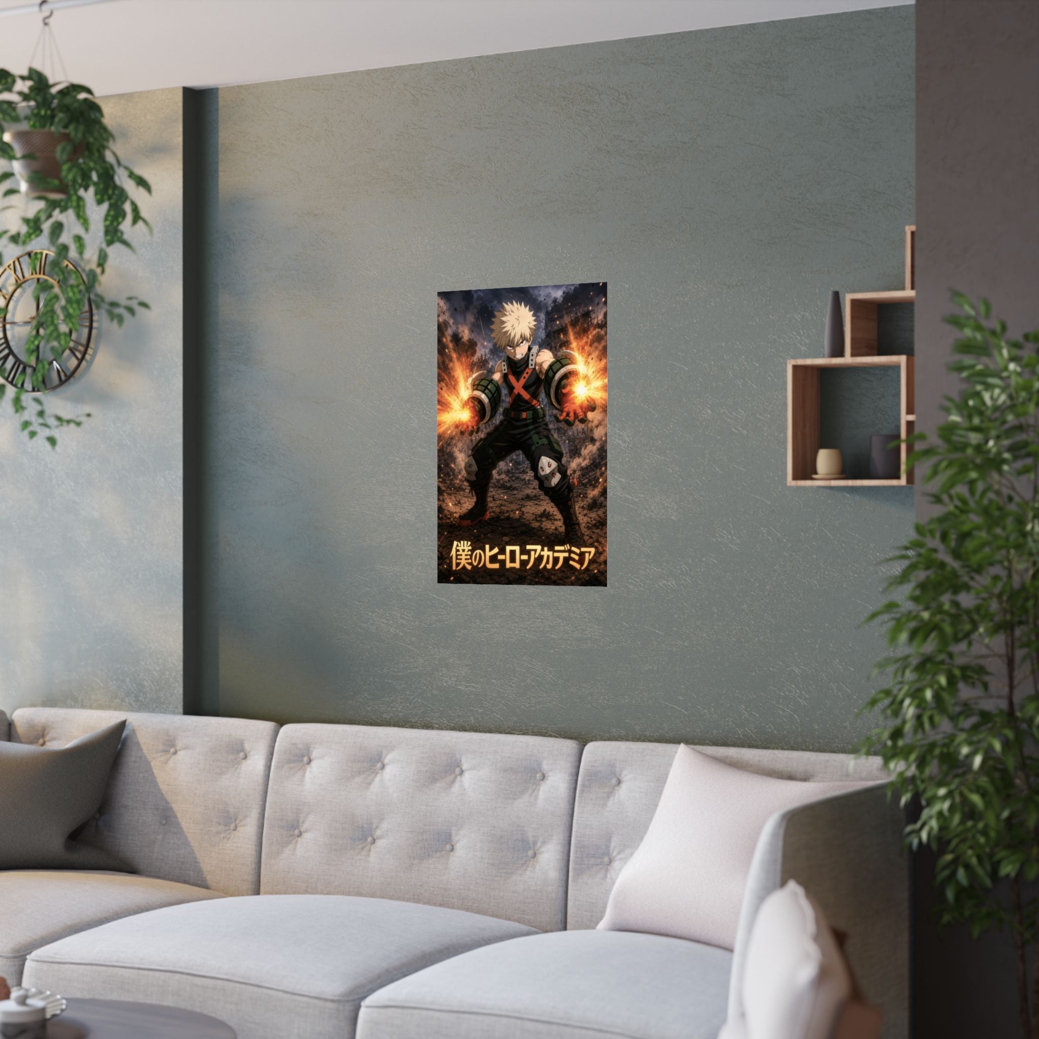 My Hero Academia G2 Bakugo Explosion Anime Poster