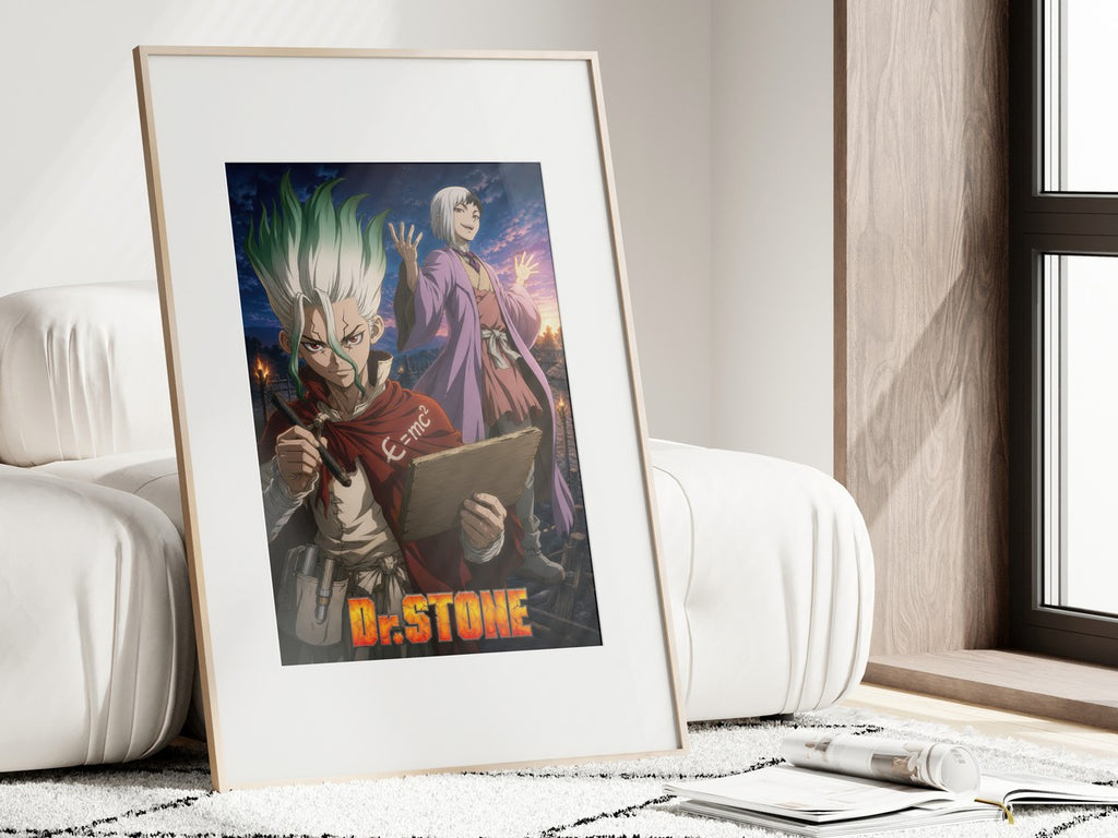 Dr. Stone P17 Senku Gen Mentalist Anime Poster